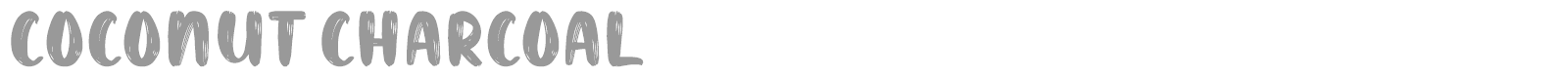 Coconut Charcoal font preview